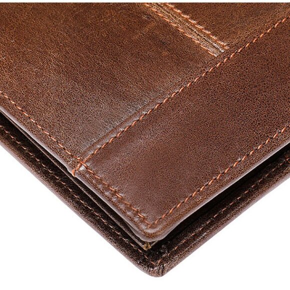 RFID BLOCKING Men's Bifold Leather Card Holder Wallet Convenient Purse w… - Picture 5 of 11